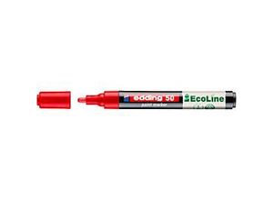 4057305072467 - Lackmarker 50 EcoLine Schreibfarbe Rot Rundspitze Strichstärke 2-3 mm mit Kappe wasserbasiert nachfüllbar 1 Stück