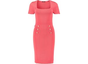 4057309700519 - zero Strickkleid Wellensaum knielang für Damen pink 44