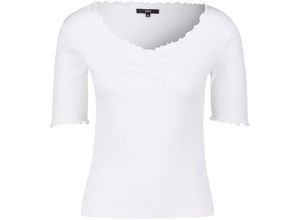 4057309711577 - zero T-Shirt Rippstruktur für Damen weiß 38