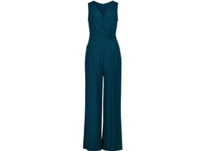 4057309720821 - zero Jumpsuit Wickelausschnitt ärmellos für Damen türkis 44