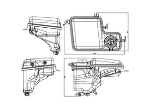 4057635116633 - - Ausgleichsbehälter Kühlmittel mit Sensor für bmw 7 (E65  E66  E67)