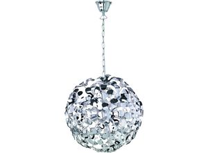 4057651074481 - RealityTrio Pendelleuchte Hängelampe Acryl- Blüten mit Metallstäben inkl Leuchtmittel 3x G9 ECO - grey