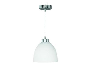 4057651085883 - Reality Leuchten - RealityTrio Pendelleuchte nickel matt Glas Opal weiß D=20cm - grey