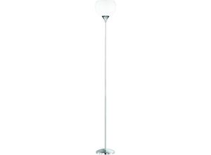 4057651105451 - Reality Leuchten - Reality Stehlampe Pesaro mit Schirm weiß chrom - grey