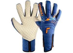 4057651123400 - Torwarthandschuhe REUSCH Attrakt SpeedBump Strapless AdaptiveFlex Gr 10 blau (blau orange) Damen Handschuhe Sporthandschuhe mit hervorragendem Grip