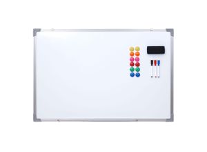 4057651138947 - Whiteboard MCW-C84 Magnettafel Memoboard Pinnwand inkl Zubehör ~ 90x60cm