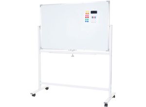 4057651139005 - - Whiteboard 835 Magnettafel Memoboard Pinnwand mobil rollbar inkl Zubehör 120x90cm - white