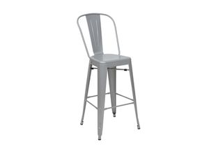 4057651173375 - Barhocker MCW-A73 Barstuhl Tresenhocker mit Lehne Metall Industriedesign ~ grau 4057651173375 - Barhocker MCW-A73 Barstuhl Tresenhocker mit Lehne Metall Industriedesign ~ grau