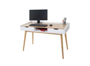 4057651188515 - Schreibtisch MCW-A70 Computertisch Bürotisch 120x55cm MDF Esche-Optik