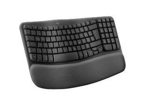 4057651190754 - LOGITECH Wave Keys ergonomisch Bluetooth Tastatur Sonstiges kabellos Graphite