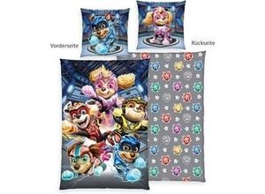 4057651197128 - Herding 4432615050 - Bettwäsche Paw Patrol Baumwolle Renforcé 80x80 135x200 cm