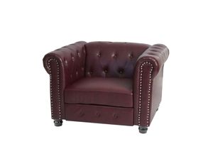 4057651205779 - Luxus Sessel Loungesessel Relaxsessel Chesterfield Kunstleder ~ runde Füße ro