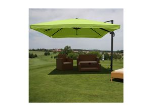 4057651222905 - Gastronomie-Ampelschirm MCW-A96 Sonnenschirm 3x3m (Ø424m) Polyester Alu 23kg ~ Flap grün ohne Ständer 4057651222905 - Gastronomie-Ampelschirm MCW-A96 Sonnenschirm 3x3m (Ø424m) Polyester Alu 23kg ~ Flap grün ohne Ständer