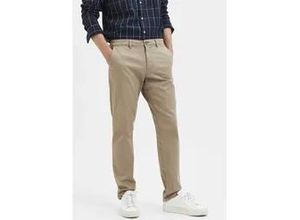 4057651229157 - Chinohose SELECTED HOMME SLH175-SLIM NEW MILES FLEX PANT NOOS Gr 33 Länge 32 beige (greige) Herren Web Obermaterial 91% Baumwolle 6% Polyester 3% Elasthan unifarben Hosen