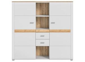 4057651245874 - Highboard INOSIGN grau (ashgra eiche) B141cm H138cm T37cm Sideboards