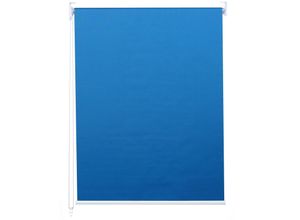 4057651268392 - Rollo MCW-D52 Fensterrollo Seitenzugrollo Jalousie Sonnenschutz Verdunkelung blickdicht 110x230cm ~ blau