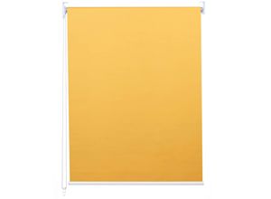 4057651268545 - Rollo MCW-D52 Fensterrollo Seitenzugrollo Jalousie Sonnenschutz Verdunkelung blickdicht 110x230cm ~ gelb