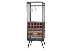 4057651275017 - Weinregal MCW-C91 Flaschenregal Barschrank Weinständer für 10 Flaschen Tanne Holz Vintage 157x57x38cm