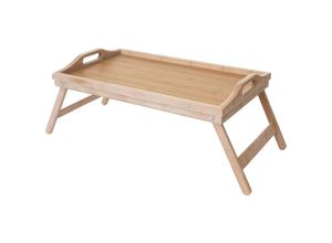 4057651276854 - - Tablett 736 Serviertablett Holztablett Frühstückstablett Dekotablett Bambus 21x64x30cm - brown