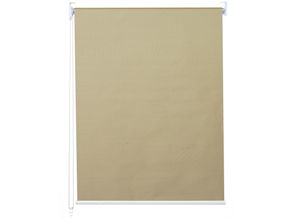 4057651283142 - Rollo MCW-D52 Fensterrollo Seitenzugrollo Jalousie Sonnenschutz Verdunkelung blickdicht 100x160cm ~ beige