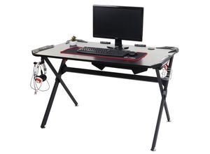 4057651309668 - Schreibtisch MCW-F11 Computertisch Jugend-Schreibtisch Gaming FSC-zertifiziert 120x75cm schwarz