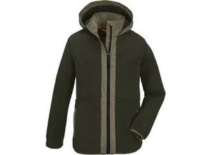 4057651314501 - Fleecejacke KILLTEC KOW 129 BYS FLC JCKT Gr 140 grün (olivgrün) Kinder Jacken