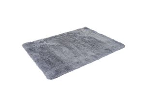 4057651319711 - Teppich HHG-274 Shaggy Läufer Hochflor Langflor Stoff Textil flauschig weich 200x140cm grau - grey