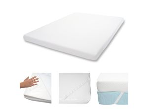 4057651355108 - 10cm Memoryfoam-Matratzentopper MCW-E63 Topper Matratzenauflage Matratzenschoner ~ 180x200cm Viscoschaum