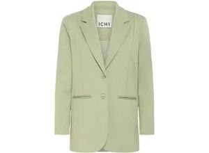 4057651356303 - Jackenblazer ICHI Jackenblazer IHKate Damen Gr L grün (tea) Obermaterial 74% Polyester Pol recyc 22% Viskose LENZING ECOVERO CV LenzEcov 4% Elasthan EL casual lang Blazer