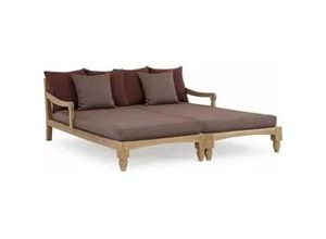 4057651363707 - Daybed Bali aus Teakholz Weinrot