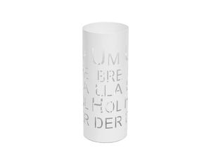 4057651385433 - Schirmständer MCW-C78 Regenschirmständer Schirmhalter Regenschirmhalter rund 55cm ~ Schrift weiß