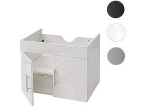 4057651388748 - Waschbeckenunterschrank HWC-D16 Waschtischunterschrank Waschtisch Unterschrank Badm√∂bel FSC¬Æ hochglanz 60cm ~ wei√ü