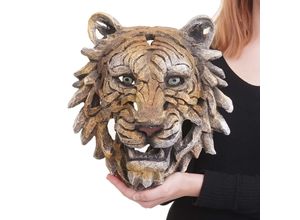 4057651416861 - Deko Schädel MCW-H41 Wanddeko Kopf Trophäe Polyresin Indoor Outdoor ~ Tigerkopf 35cm