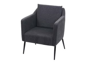 4057651422794 - Lounge-Sessel MCW-H93a Sessel Cocktailsessel Relaxsessel ~ Stoff Textil dunkelgrau