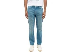 4057651424309 - 5-Pocket-Jeans MUSTANG Style Tramper Straight Herren Gr 34 Länge 30 blau (strong bleach) Denim Jeans Obermaterial 98% Baumwolle 2% Elasthan unifarben casual straight fit knöchellang Jeans mit Markenlabel