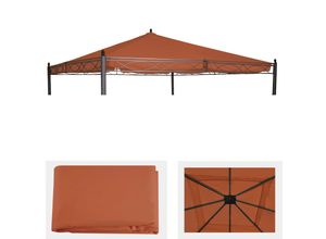4057651429236 - Ersatzbezug für Dach Pergola Pavillon Calpe 4x4m ~ terracotta-braun 4057651429236 - Ersatzbezug für Dach Pergola Pavillon Calpe 4x4m ~ terracotta-braun