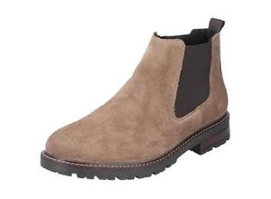 4057651430621 - Chelseaboots RIEKER Gr 45 beige Herren Schuhe Winterstiefel mit Stretcheinsatz und Innen-Reißverschluss