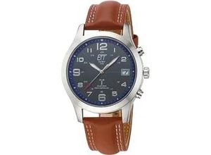 4057651430942 - Funkuhr ETT Gobi EGS-11486-32L Armbanduhren braun Herren Armbanduhr Herrenuhr Datum Solar