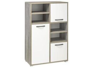 4057651431314 - TV-Board INNOSTYLE BONANZA braun B162cm H61cm T52cm Holzwerkstoff Sideboards 1 Holztür 3 Schubladen 1 Klappe 3 Fächer 2 Kabeldurchlässe