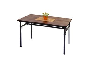 4057651436111 - Esstisch MCW-H10b Tisch Bistrotisch Metall Ulme Holz Industrial Gastronomie FSC schwarz-braun 120x70cm