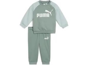 4057651495484 - Trainingsanzug PUMA MINICATS ESS RAGLAN CREW SET FL INF Kinder Gr 104 grün moon Fleece Obermaterial 68% Baumwolle 32% Polyester unifarben sportlich regular fit Sportanzüge