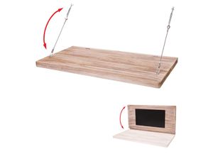 4057651496337 - Wandtisch MCW-H48 Wandklapptisch Wandregal Tisch mit Tafel klappbar Massiv-Holz ~ 120x60cm