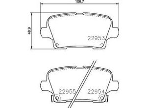 4057651501413 - BREMBO Bremsbelagsatz Scheibenbremse hinten rechts links mit Zubehör für CADILLAC BUICK (SGM) VAUXHALL OPEL 13517693 84637108 13517694 P 59 097