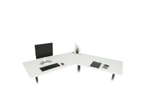 4057651501901 - Tischplatte MCW-D40 für Eck-Schreibtisch Schreibtischplatte 120° ~ weiß 4057651501901 - Tischplatte MCW-D40 für Eck-Schreibtisch Schreibtischplatte 120° ~ weiß