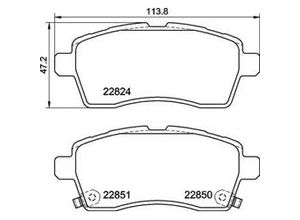 4057651503400 - BREMBO Bremsbelagsatz Scheibenbremse vorne rechts links mit Zubehör für SUZUKI 5581062R00000 5581062R00 P 79 037