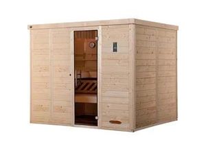 4057651511276 - Sauna WEKA Kemi beige (natur) Bio-Ofen externe Steuerung 75 kW Saunen 75 kW Bio-Ofen mit digitaler Steuerung Topseller