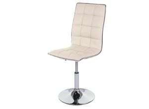 4057651521039 - Esszimmerstuhl MCW-C41 Stuhl Küchenstuhl höhenverstellbar drehbar Kunstleder ~ creme 4057651521039 - Esszimmerstuhl MCW-C41 Stuhl Küchenstuhl höhenverstellbar drehbar Kunstleder ~ creme