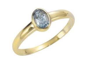 4057651521114 - Fingerring VIVANCE 585 - Gelbgold Blautopas Gr 60 gelb (gelb hellblau) Fingerringe Damen 060 (191) Gold