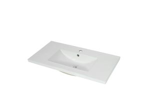 4057651523026 - Waschbecken MCW-D16 Waschtisch Handwaschbecken Möbelwaschtisch Badezimmer Bad Keramik eckig weiß ~ 92cm 30mm Kante 4057651523026 - Waschbecken MCW-D16 Waschtisch Handwaschbecken Möbelwaschtisch Badezimmer Bad Keramik eckig weiß ~ 92cm 30mm Kante