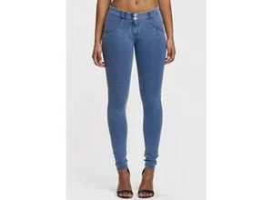 4057651528175 - Jeggings FREDDY WRUP2RC002ORG Gr S (36) N-Gr blau (light blue denim) Damen Hosen mit Lifting & Shaping Effekt